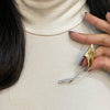 Diamond 18 Carat White and Yellow Gold Calla Lily Brooch