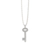 Theo Fennell Diamond and 18 Carat White Gold Large Key Pendant Necklace