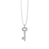 Theo Fennell Diamond and 18 Carat White Gold Large Key Pendant Necklace