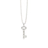 Theo Fennell Diamond and 18 Carat White Gold Large Key Pendant Necklace