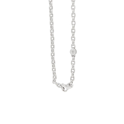 Theo Fennell Diamond and 18 Carat White Gold Large Key Pendant Necklace