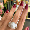 South Sea Pearl and Diamond 18 Carat Yellow Gold Cocktail Ring