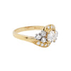 Diamond 18 Carat Yellow Gold Twist Engagement Ring