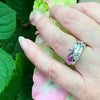 Chaumet Pink Sapphire and Diamond 18 Carat Gold Charm Ring
