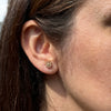 Tiffany & Co. Diamond and 18 Carat Rose Gold Floral Stud Earrings
