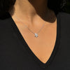 Tiffany & Co Victoria Mixed Diamond Cluster Platinum Pendant Necklace