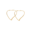 18ct Yellow Gold Tiffany & Co. Elsa Peretti Heart Shaped Hoop Earrings