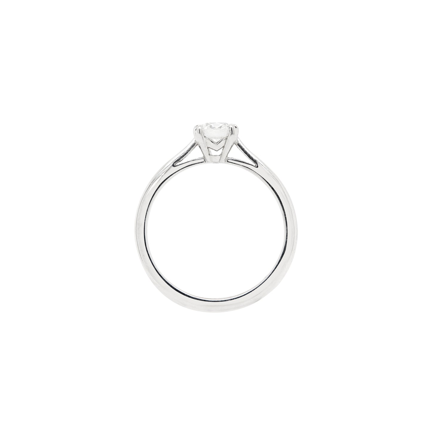 David Morris 0.57ct F VS1 Diamond Platinum Solitaire Engagement Ring