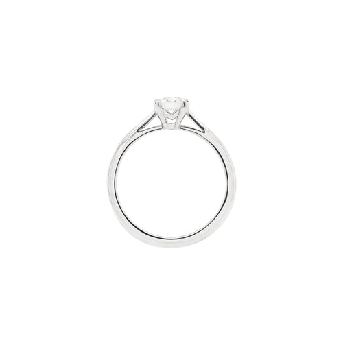 David Morris 0.57ct F VS1 Diamond Platinum Solitaire Engagement Ring