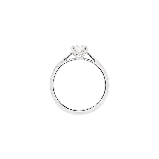 David Morris 0.57ct F VS1 Diamond Platinum Solitaire Engagement Ring