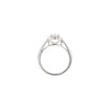 0.70ct E VS1 Diamond and Platinum Round Halo Cluster Engagement Ring