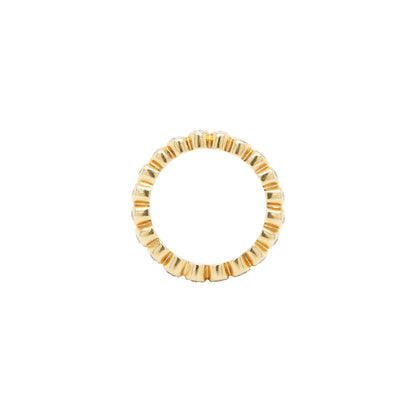 0.57ct Diamond and 18 Carat Yellow Gold Full Eternity Stacking Ring