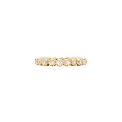 0.57ct Diamond and 18 Carat Yellow Gold Full Eternity Stacking Ring
