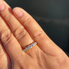 Antique Old Cut Diamond 18 Carat Yellow and White Gold Five-Stone Ring