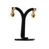 Vintage Green Tourmaline and Diamond 18 Carat Yellow Gold Dangle Earrings