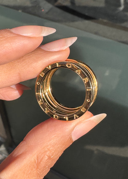 Bvlgari B.zero1 18 Carat Yellow Gold Wide 'Four-Band' Ring