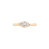 18 Carat Yellow Gold Marquise Shaped Diamond Ring