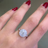 Vintage Inspired Round Old Cut Diamond 18 Carat White Gold Cluster Ring