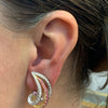Pink Sapphire and Diamond 18ct White and Rose Gold Clip On Earrings