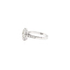 Vintage Inspired Round Old Cut Diamond 18 Carat White Gold Cluster Ring