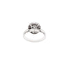 Vintage Inspired Round Old Cut Diamond 18 Carat White Gold Cluster Ring