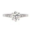 Antique 1.15 Carat Old Cut Diamond Platinum Engagement Ring, Circa 1920s
