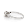 Antique 1.15 Carat Old Cut Diamond Platinum Engagement Ring, Circa 1920s