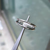 0.35ct F SI2 Round Brilliant Cut Tension Set Diamond Platinum Engagement Ring