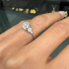 1.30ct Old Mine Cut Diamond and Platinum Engagement Ring