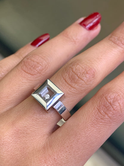 Chopard Happy Diamond Icons 18 Carat White Gold Ring
