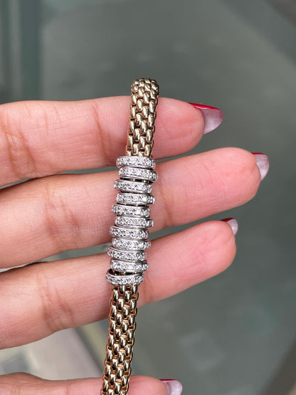 FOPE 18K White and Rose Gold Bracelet