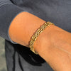 Antique 15 Carat Yellow Gold Gate Link Bracelet, Circa 1900