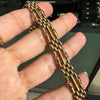 Antique 15 Carat Yellow Gold Gate Link Bracelet, Circa 1900