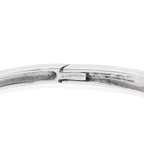Diamond 18 Carat White Gold Bangle Bracelet