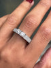 Two Stone Diamond 80% White Gold Dress Ring