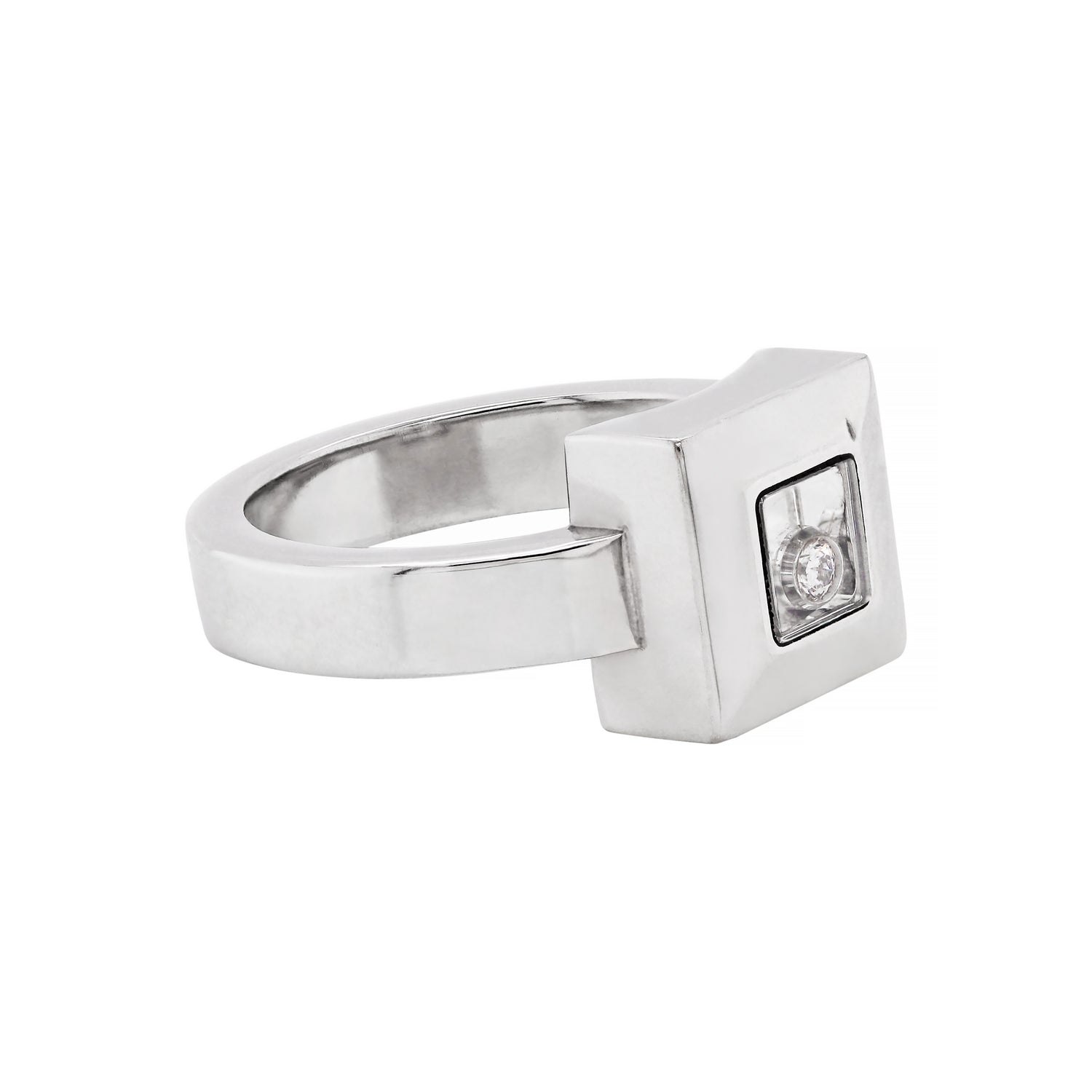 Chopard Happy Diamond Icons 18 Carat White Gold Ring