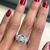 0.80 Carat Old Cut Diamond Art Deco Platinum Engagement Ring, Circa 1930s