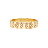 Diamond and 18 Carat Yellow Gold Statement Flexible Bangle Bracelet