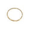 Diamond and 18 Carat Yellow Gold Statement Flexible Bangle Bracelet