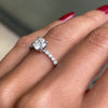 1.00 Carat Brilliant Cut Diamond 18 Carat White Gold Engagement Ring