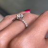 1.00 Carat Brilliant Cut Diamond 18 Carat White Gold Engagement Ring