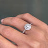 Tiffany & Co. Soleste 0.43ct Diamond and Platinum Halo Cluster Engagement Ring