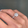 Tiffany & Co. Soleste 0.43ct Diamond and Platinum Halo Cluster Engagement Ring