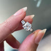Art Deco 1.17ct Old Mine Cut Diamond Three-Stone Platinum Engagement Ring