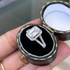 1.20ct H SI2 Emerald Cut Diamond 18 Carat White Gold Engagement Ring