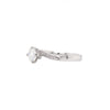 GIA F VS1 0.55ct Round Brilliant Cut Diamond Platinum Twist Engagement Ring