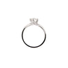 GIA F VS1 0.55ct Round Brilliant Cut Diamond Platinum Twist Engagement Ring