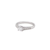0.57ct F VS2 Round Brilliant Cut Diamond 18 Carat White Gold Engagement Ring
