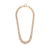 UnoAErre 9 Carat Yellow Gold Graduated Chunky Hollow Curb Link Chain, Italy