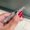 Art Deco Old Cut Diamond and Onyx Platinum Brooch, Circa 1920s